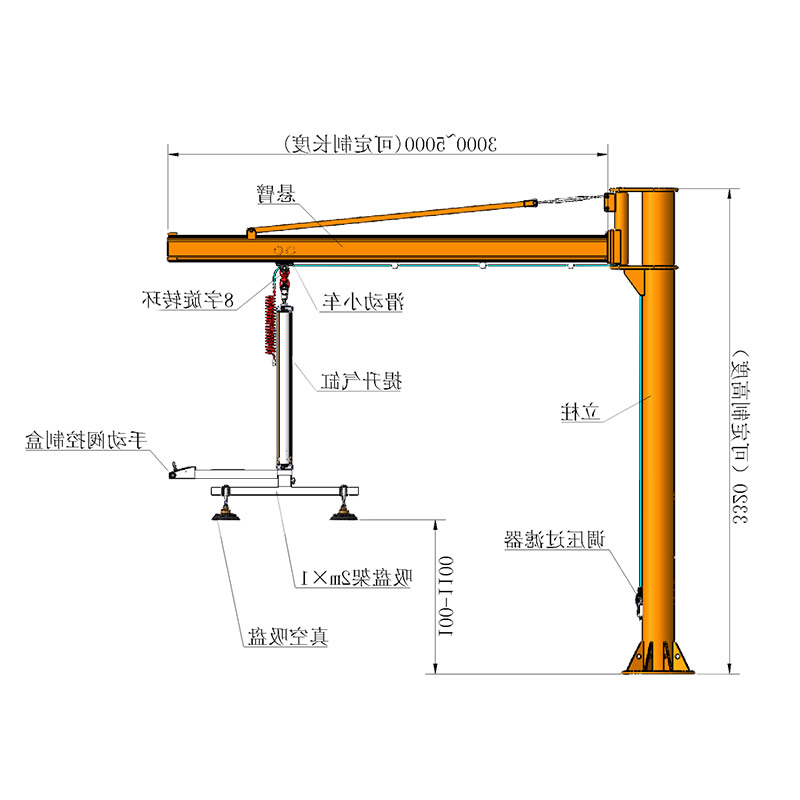 悬臂吊板材吸吊机